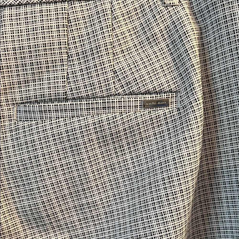White House Black Market Checkered The Slim Cropped Pants size 4. - Picture 6 of 10